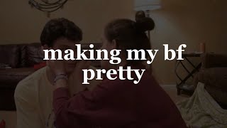 doing my boyfriends makeup [upl. by Spatz]