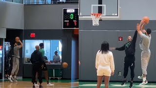 Jayson Tatum looking unguardable at Training camp Exclusive [upl. by Enilamme]