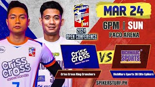 CRISS CROSS vs RICHMARC SPORTS  Full Match  Preliminaries  2024 Spikers Turf Open Conference [upl. by Esserac]