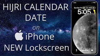 Hijri Islamic Calendar Tutorial  iPhone NEW Lockscreen [upl. by Shelburne]