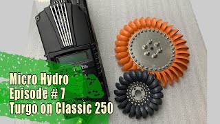 Micro Hydro  32 spoon Turgo on Classic 250 [upl. by Llenoil253]