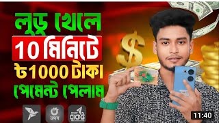 লুডু খেলে প্রতিদিন ৮০০ টাকা ইনকাম বিকাশে Ludo Khele Taka Income 2024 [upl. by Allehcram]