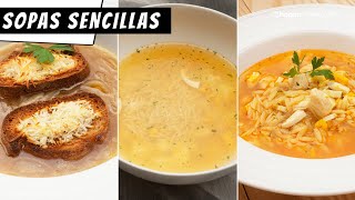 3 SOPAS SENCILLAS de Karlos Arguiñano una opción nutritiva que nunca falla [upl. by Htennek]