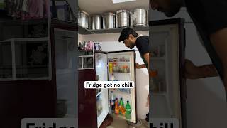 Fridge got no chill😵‍💫 sarcasm humour comedy funny fridge troll relatable [upl. by Ellehcem]