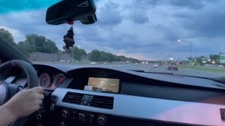 STRAIGHT PIPE BMW V10 M5 having fun on the highway 😁 elitev10 [upl. by Pauwles]