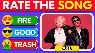 RATE THE SONG 🎵 The Hottest Hits of 2024  Songs Tier List Challenge  Music Quiz [upl. by Eetsirhc]