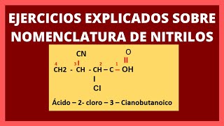 nomenclatura de nitrilos y sus reglas 2022 [upl. by Anauj]