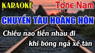 Chuyến Tàu Hoàng Hôn Karaoke Tone Nam Karaoke Đăng Khôi  Beat Mới [upl. by Atinat]