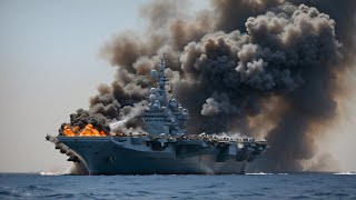 Tragedy Today Three Ukrainian F16 Pilots Blow Up North Korean Aircraft Carrier in Black Sea [upl. by Zollie]