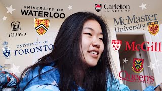 CANADIAN UNIVERSITY DECISION REACTIONS 2019 UOFT WATERLOO MCGILL ETC  Allie C [upl. by Badr]