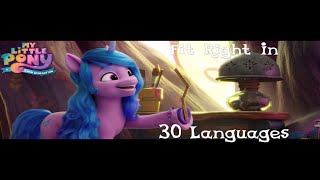 Fit Right In 30 languages  My Little Pony A New Generation [upl. by Colman]