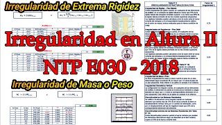 Cap V  P4 IRREGULARIDAD EN ALTURA II  NTP E030  2018 [upl. by Amaleta]