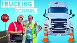 1st Week of CDL School Truck Driver STUDENT [upl. by Esele]