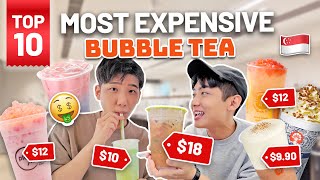 Top 10 Most Expensive Bubble Tea in Singapore [upl. by Jehoash]