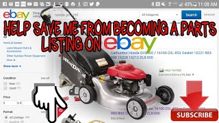 HONDA GCV160 SELF PROPELLED LAWN MOWER WONT STARTHELP SAVE IT FROM BEING A PARTS LISTING ON EBAY [upl. by Cordova76]