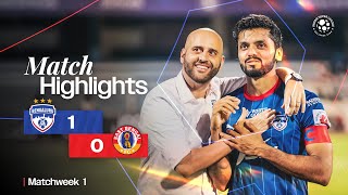 Match Highlights  Bengaluru FC 10 East Bengal FC  MW 1  ISL 202425 [upl. by Ongineb]