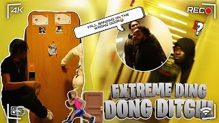 EXTREME DING DONG DITCH🚪🏃🏽‍♂️ COLLEGE EDITION😂 PART 1 [upl. by Allertse424]