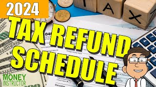 Tax Refund Schedule 2024  IRS Status Update  Money Instructor [upl. by Arednaxela]