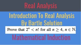 Proving 2n less than n for n ≥ 4 using Mathematical Induction [upl. by Bartie]