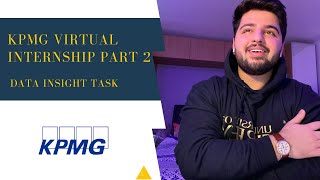 KPMG  VIRTUAL INTERNSHIP MODULE 2  SOLUTION  DATA INSIGHT [upl. by Ilatfen]