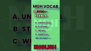 Synonyms of Feeble  synonyms shorts vocabulary education ytshorts mghtricks [upl. by Intruoc728]