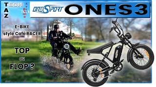 ONES3 OneSport ebike style Café RACER  Test Démo Avis Conseils  Un kiff à 729€ [upl. by Acinorehs514]