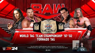 Hart Foundation vs DX  Tag Team Championships  Submission Tag [upl. by Tadashi]