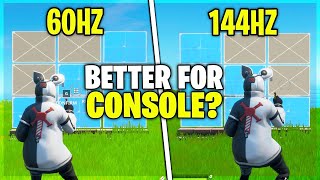 Whats Better Gaming Monitor VS TV For Console 144Hz VS 60Hz  Fortnite Chapter 2 [upl. by Figone]