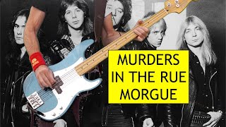 Murders In The Rue Morgue  NEW BASS COVER  Iron Maiden [upl. by Brandtr]