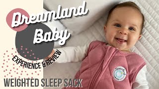 Best Weighted Sleep Sack for Baby amp Toddler  Dreamland Baby Honest Review [upl. by Ahsinod945]