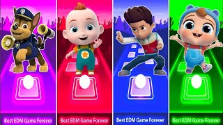 Paw Patrol Ruble  Super Jojo  Ryder Paw Patrol  Little Angel 💤💥 Tiles Hop Edm Rush [upl. by Auka]