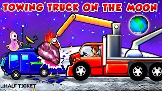 Monster Towing Truck On The Moon  Towing Truck Adventures for Kids  Real City Heroes [upl. by Maltz]