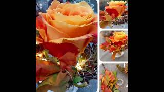 Herbstrose diy tutorial anleitung rose [upl. by Siuqram56]