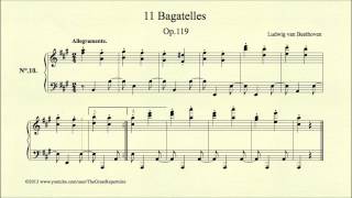 Beethoven Bagatelle Op 119 No 10 Allegramente [upl. by Darrill130]