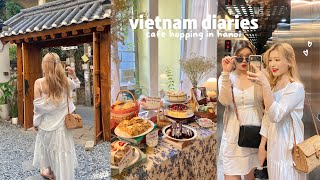 vietnam diaries 🇻🇳 cafe hopping in hanoi egg coffee sunset views 🌅 motorbike ride [upl. by Rinum]