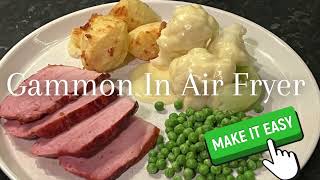 Air Fryer Gammon  The Best Way to Make It [upl. by Orban894]