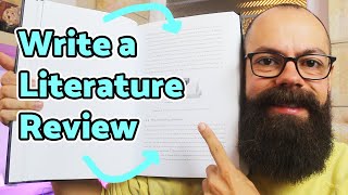 How to write a literature review  my simple 5 step process [upl. by Ahsinna51]