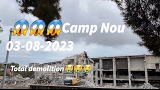 Camp Nou 03082023 Total demolition [upl. by Aveline]