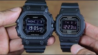 CASIO GSHOCK GX56BB1 VS GSHOCK DW5600MS1 SIDE BY SIDE [upl. by Dowd18]