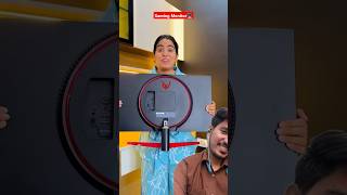 Gaming monitor आ गया 😍 shorts gamingmonitors funny minivlog comedy gamingsetup trending fun [upl. by Gayla]