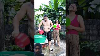 Summer shower 🥺🤣trending funny couple tiktok [upl. by Sobel]