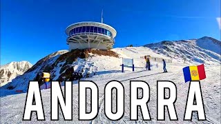 ANDORRA 🇦🇩 GRANDVALIRA SKI RESORT  PAS DE LA CASA  CANILLO  GRAU ROIG 19 DECEMBER 2023 4K [upl. by Kermit]