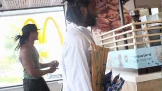 Homeless man sings for a Big Mac inside McDonalds [upl. by Henry663]