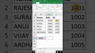 Lookup Formula In Excel  How To Use Lookup Formula sscomputerclasses shorts [upl. by Atilef979]