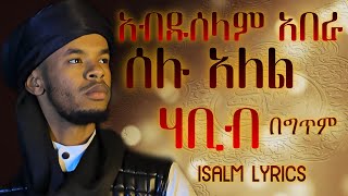 ሰሉ አለል ሀቢብ አብዱሰላም አበራselu alel habib abduselam abera lyrics newneshida lyrics islamlyrics1 [upl. by Aicre]