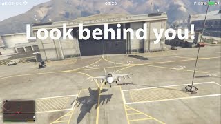 Easiest ways to steal a jet in GTA V P996 Lazer [upl. by Cynthy833]