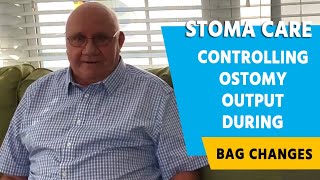 Stoma Care  Controlling ostomy output during bag changes [upl. by Nelac]