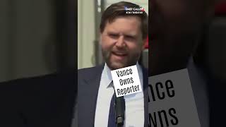 WATCH JD Vance OBLITERATES Another Woke Reporter [upl. by Annekahs]