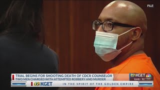 Trial begins for 2 charged with CDCR counselor’s death [upl. by Croner306]