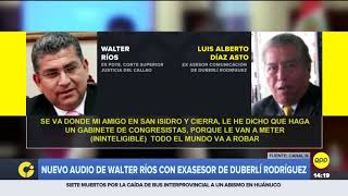 Audio revela coordinación entre Walter Ríos y el exasesor de Duberlí Rodríguez [upl. by Madson]